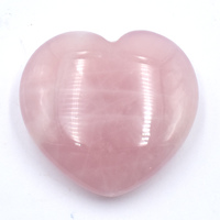 Purple Rose Quartz Heart Carving [Medium]