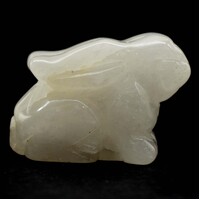 Clear Quartz Rabbit Carving [Type 2]