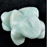 Amazonite India Frog Carving