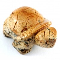 Picture Jasper Turtle Carving