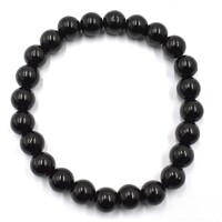 Black Tourmaline Bead Bracelet