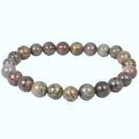 Leopardskin Jasper Bead Bracelet