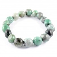 Emerald Tumbled Bracelet