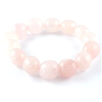 Rose Quartz Tumbled Bracelet