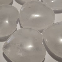 Clear Quartz Heart Carving
