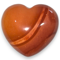Red Mookaite Heart Carving