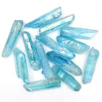 Aqua Aura Points [13-16pcs - Clear Quartz]