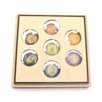 Healing Set Chakra Engraved Stone Set