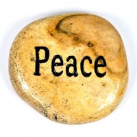 Peace Jasper Picture Word Stone
