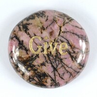Give Rhodonite Word Stone