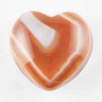 Banded Carnelian Heart Carving [Mini]