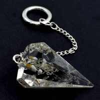 Clear Quartz Six Sided Pendulum