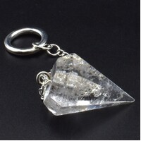 Clear Quartz Six Sided Pendulum