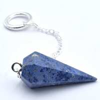 Dumortierite Six Sided Pendulum