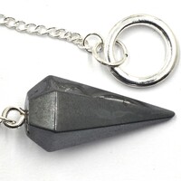 Hematite Six Sided Pendulum