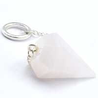 Pink Calcite Six Sided Pendulum