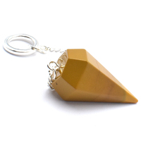 Yellow Mookaite Six Sided Pendulum