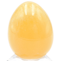 Orange Calcite Egg Carving
