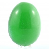 Green Cat Eye Egg Carving