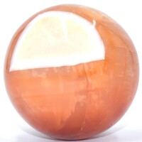 Red Fire Agate Sphere Carving