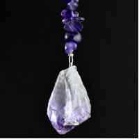 Natural Stone Suncatcher Amethyst