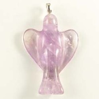 Amethyst Angel Pendant Carving