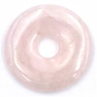 Rose Quartz Donut Pendant Carving