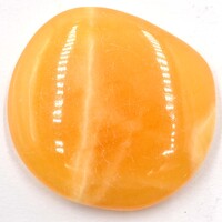 Orange Calcite Palm Stone