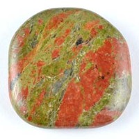 Unakite Palm Stone