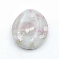 Pink Tourmaline in Quartz Palm Stone