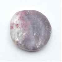 Pink Tourmaline in Quartz Palm Stone