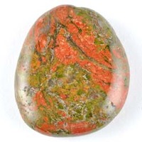 Unakite Palm Stone