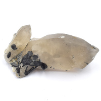 Smoky Quartz with Tourmaline Cluster