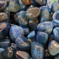 Blue Agate Tumbled Stones