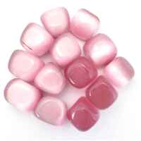 Purple Cat Eye Tumbled Stones [Light Large]