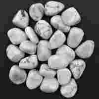 White Howlite Tumbled Stones [Medium]