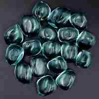 Blue Obsidian Tumbled Stones [Light Medium]