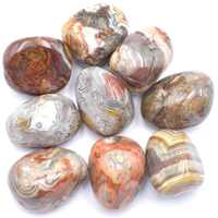 Red Crazy Lace Agate Tumbled Stones [Medium 150gm]