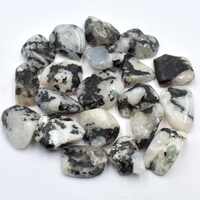Moonstone Rainbow With Tourmaline Tumbled Stones [Medium Type 2]