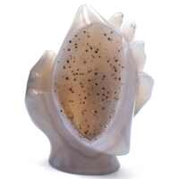 Agate Geode Buddha Hand Carving