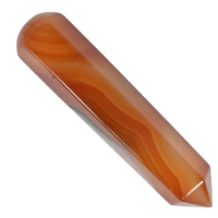 Carnelian Single Point Wand Carving