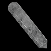 Clear Quartz Single Point Wand Carving