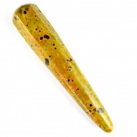 Stichtite in Serpentine Tapered &amp; Round Wand Carving